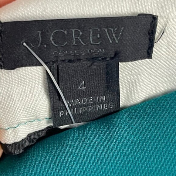 J.Crew Collection Women Green Casual ankle pleated front chino Pants NEW NWT 4 - Picture 7 of 13